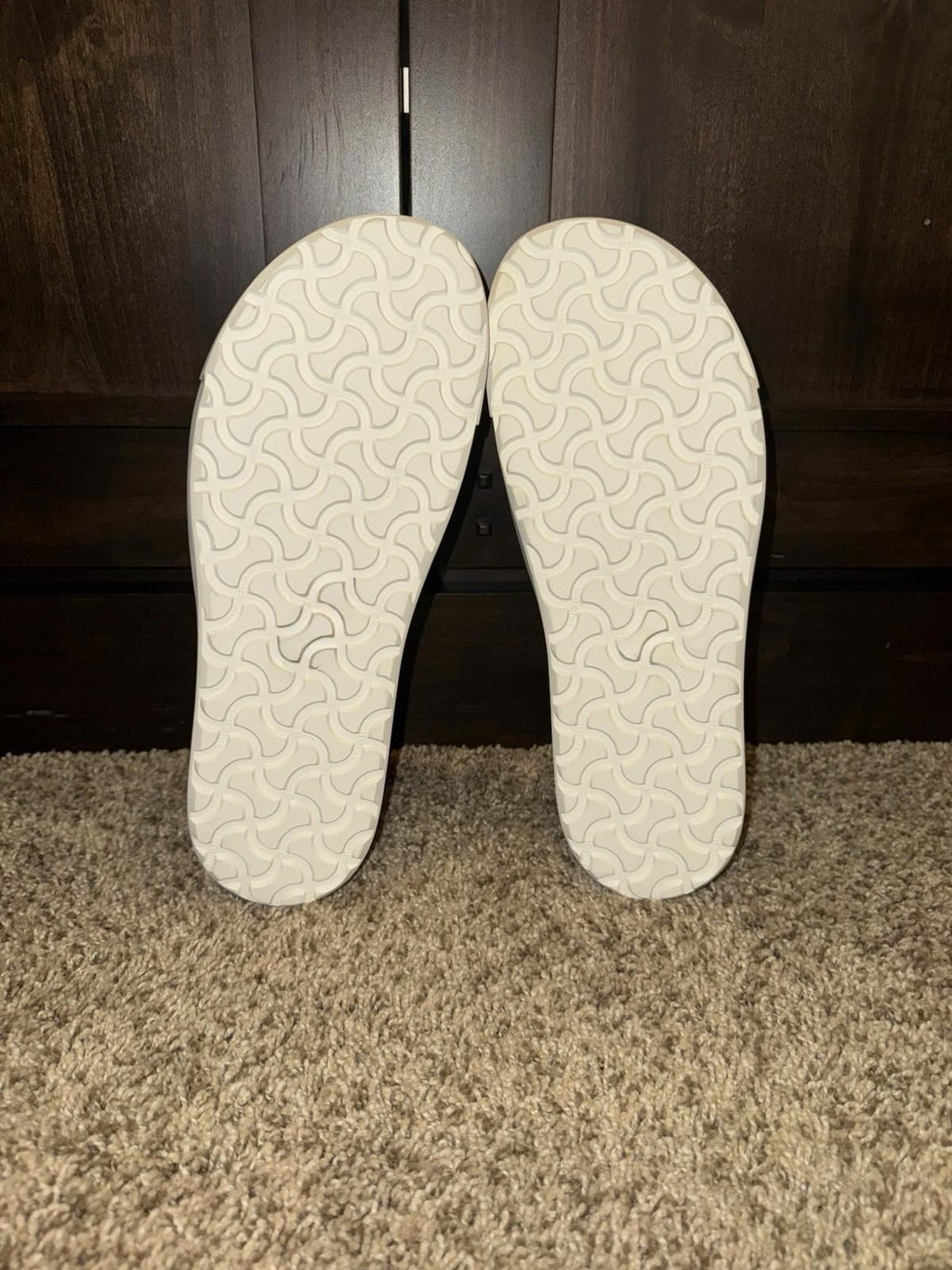 Birkenstock Oswego Beige Canvas/Suede Shoes Sandcastle Size 43