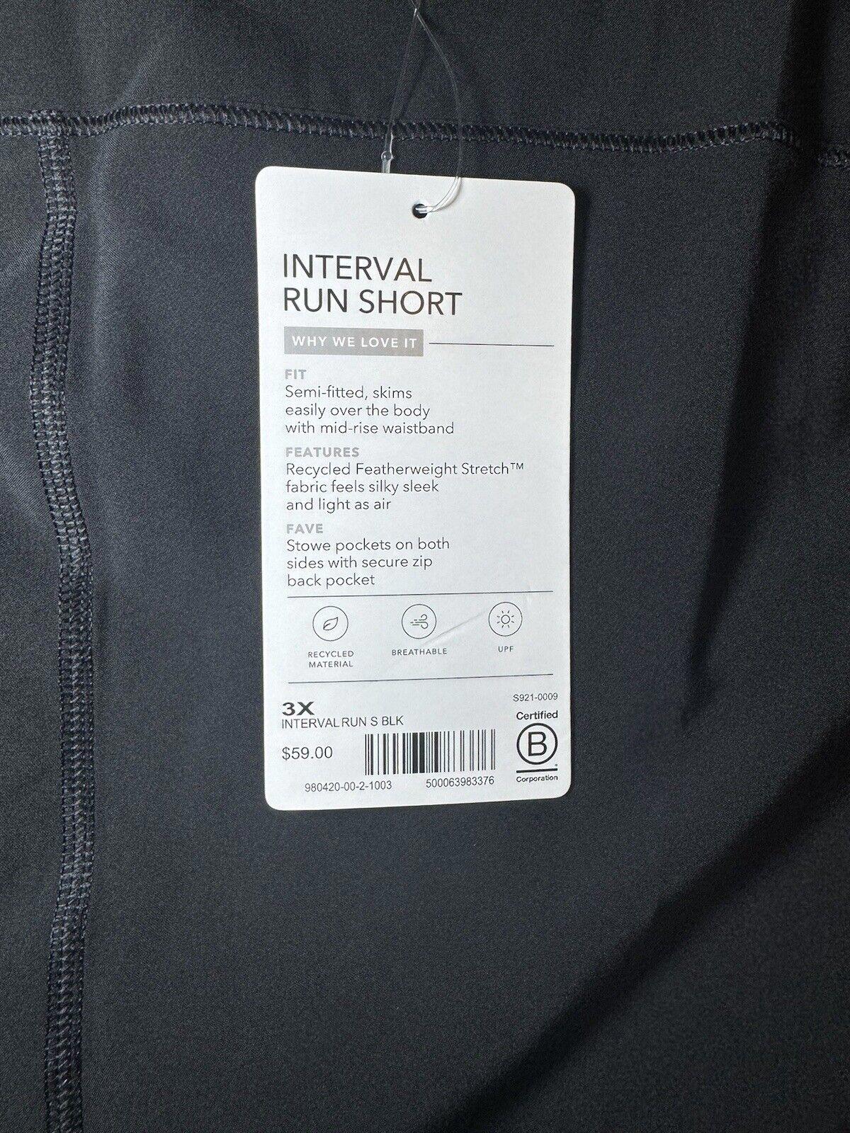 Athleta Interval Run Short-Black-Size 3X-NWT