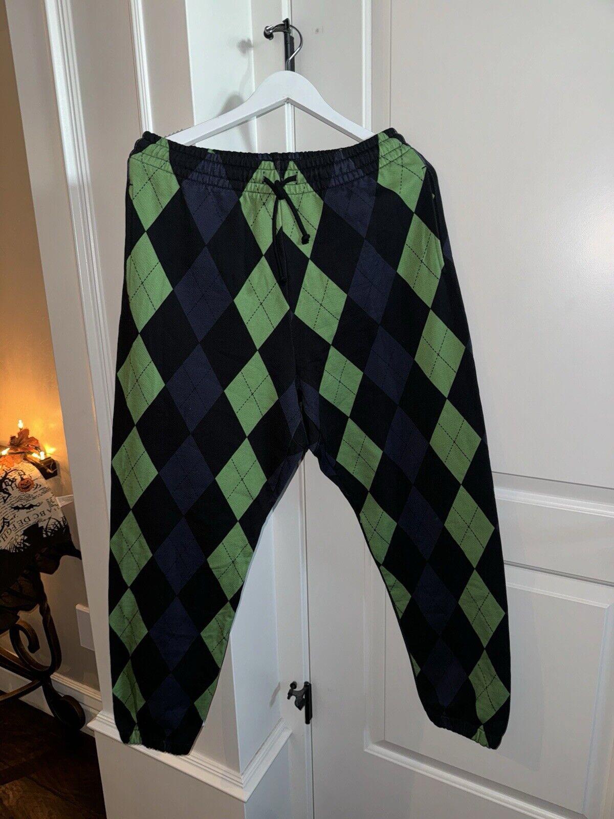 NEW Denim Tears Derby Intarsia Sweatpant Green Medium NWOT