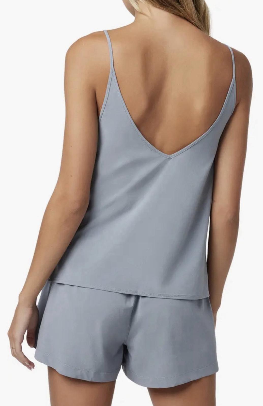 VUORI Villa V-Neck Cami Top Women's Size Size XL Gray Mallorca NEW