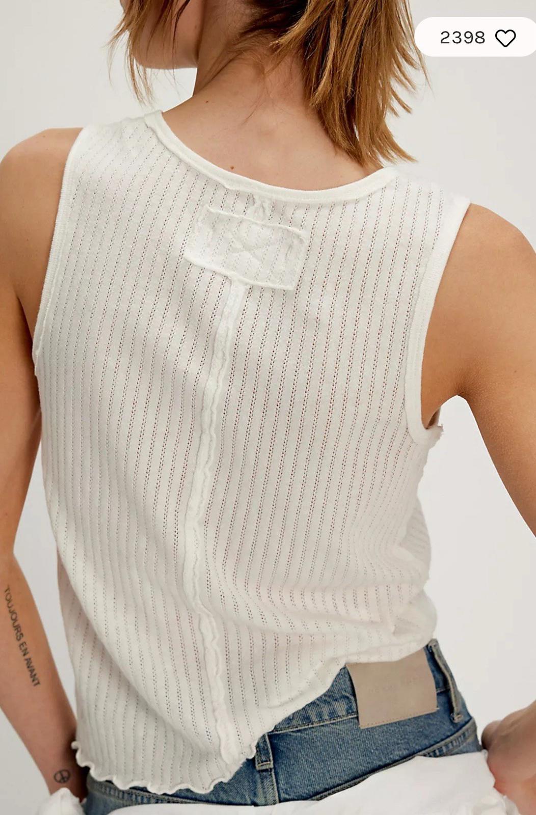 NWT FREE PEOPLE Care FP Day Off Tank Top Rose Pink XL