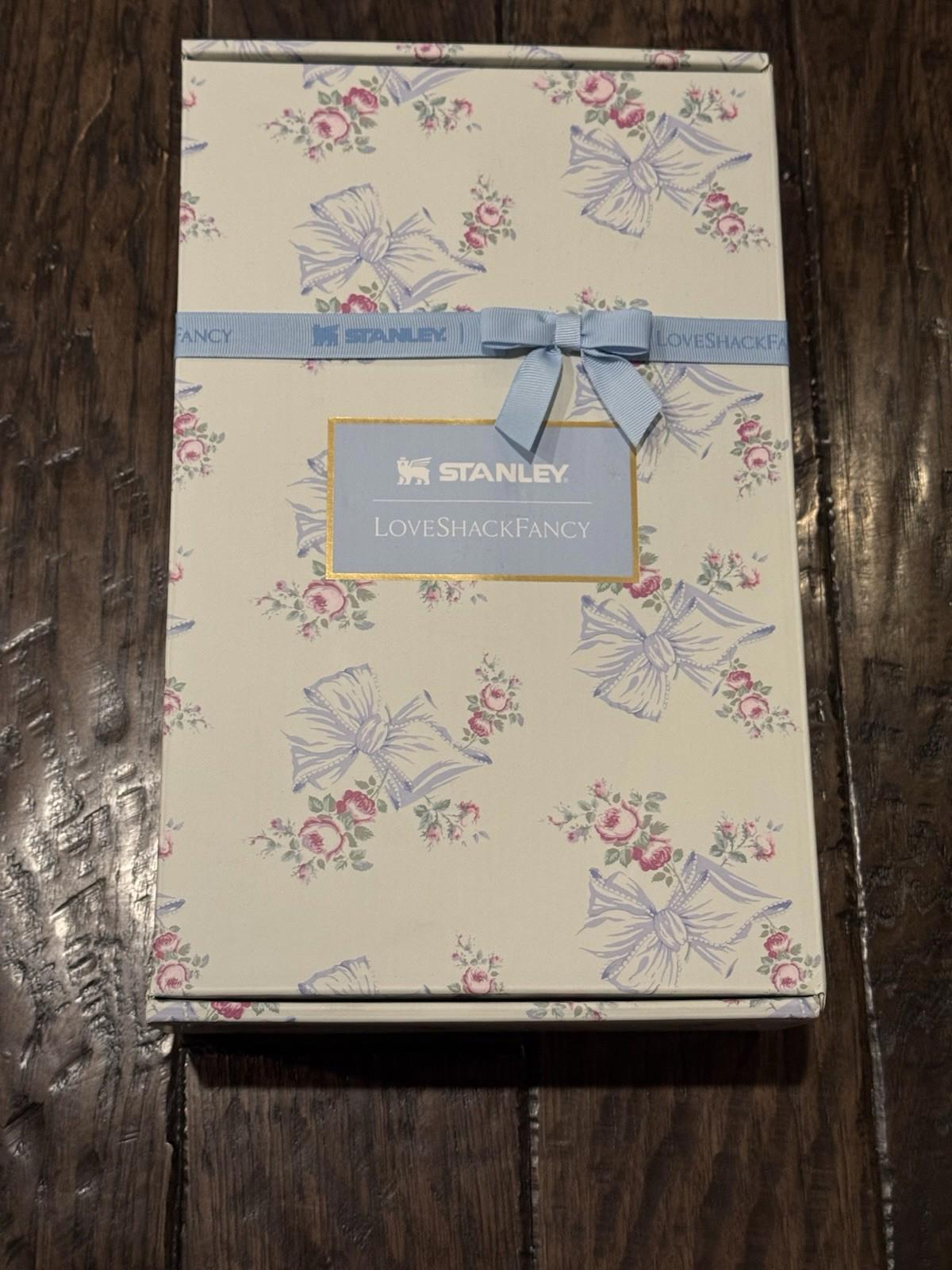 RARE The Stanley X LoveShackFancy Holiday Quencher | 40 OZ - Rosa Beaux Blue
