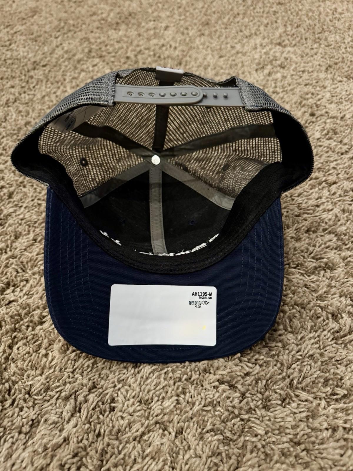 NEW! Carhartt Carvas Mesh-Back Logo Graphic Baseball cap. Navy. Unisex NWT