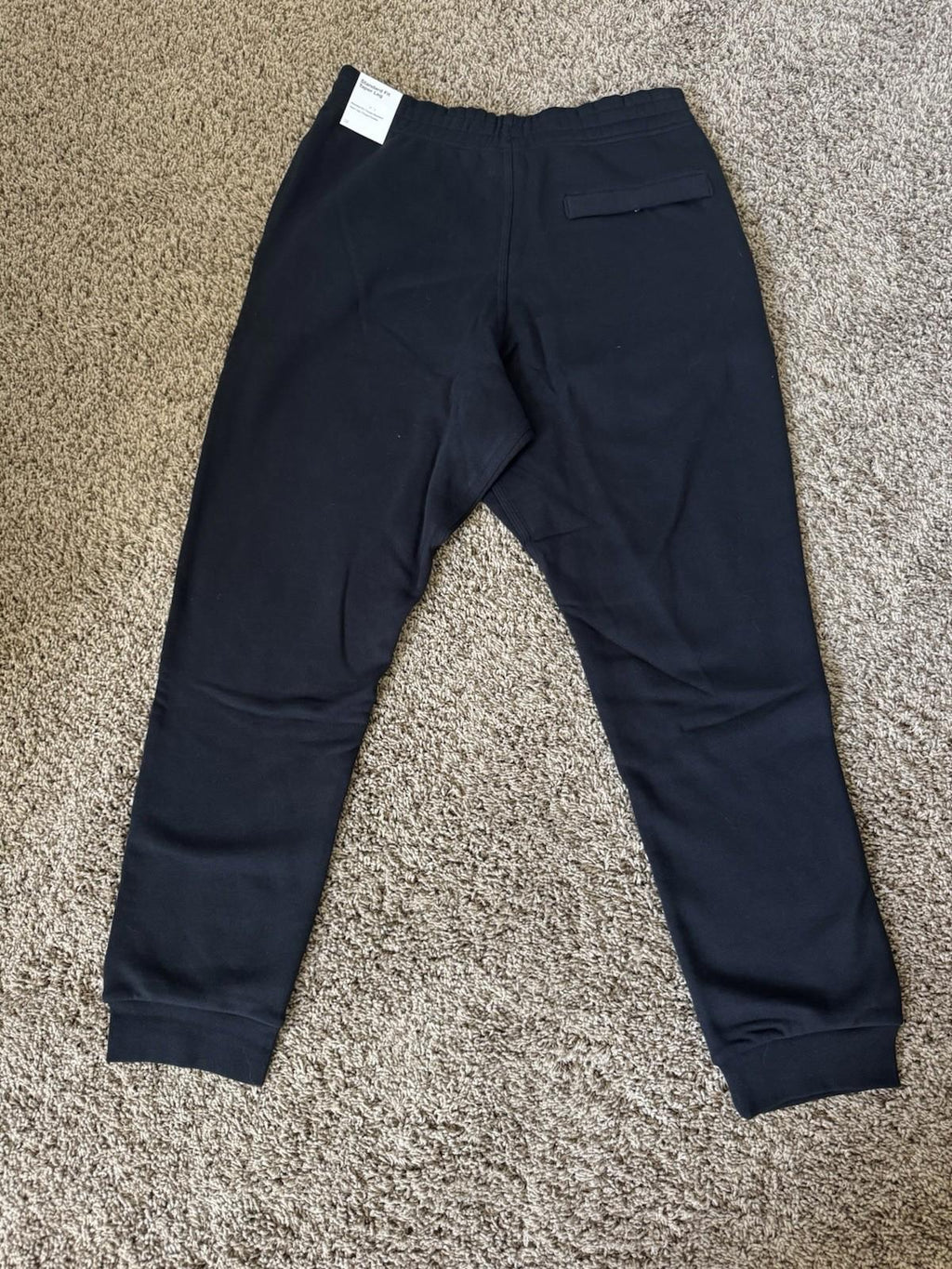 Nike Sportswear Fleece Joggers Sweatpants Size L Black Tapered 716830 063 New