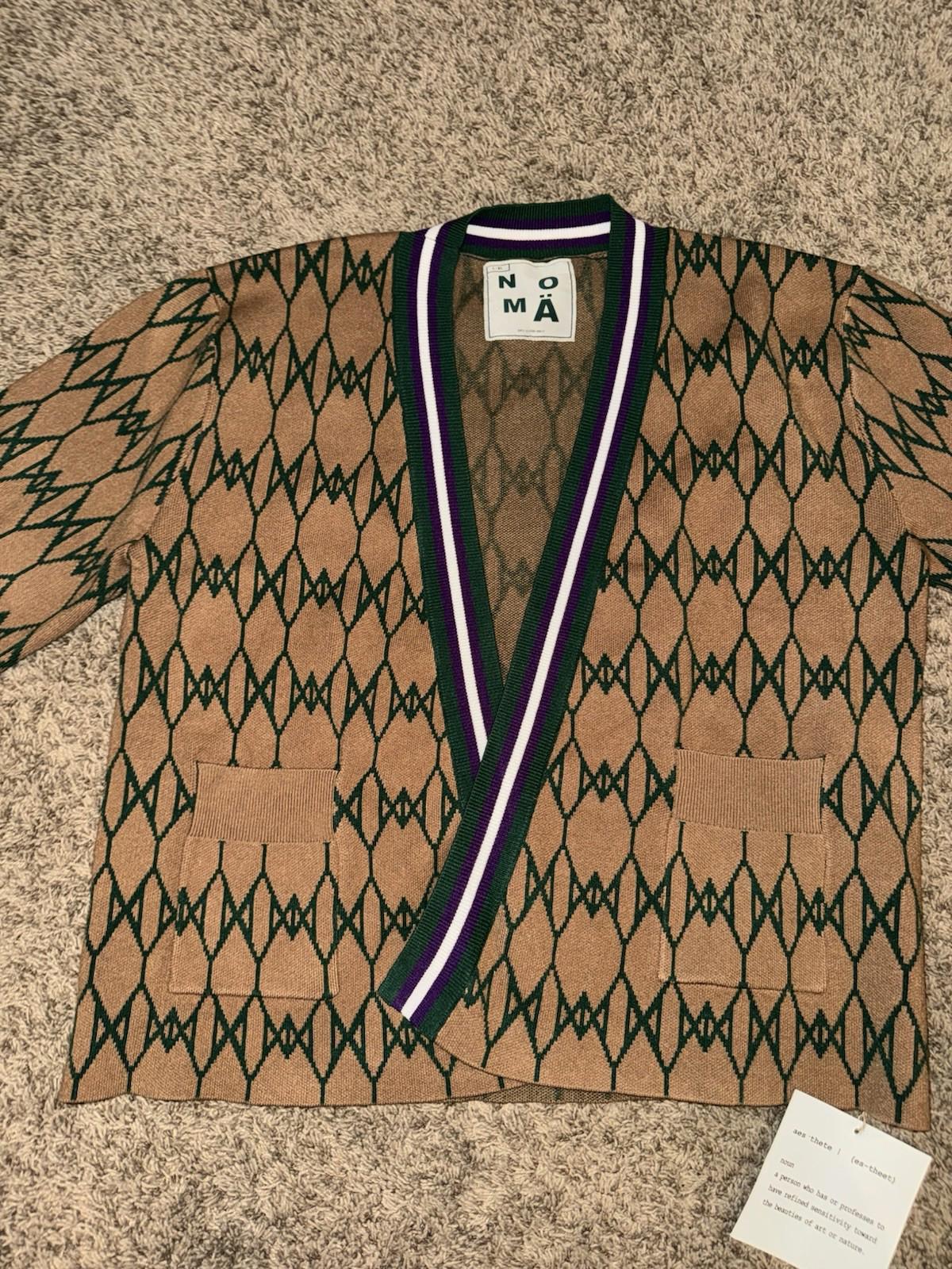 NEW stylish NOMA Men’s Cardigan L-XL Sweater. Classy