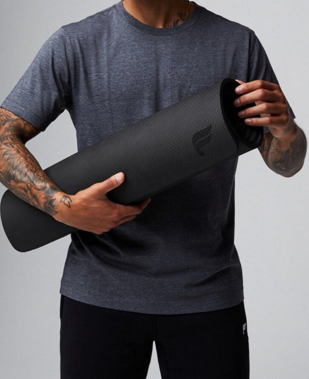 Fabletics The Luxe Yoga Mat Black. NEW!