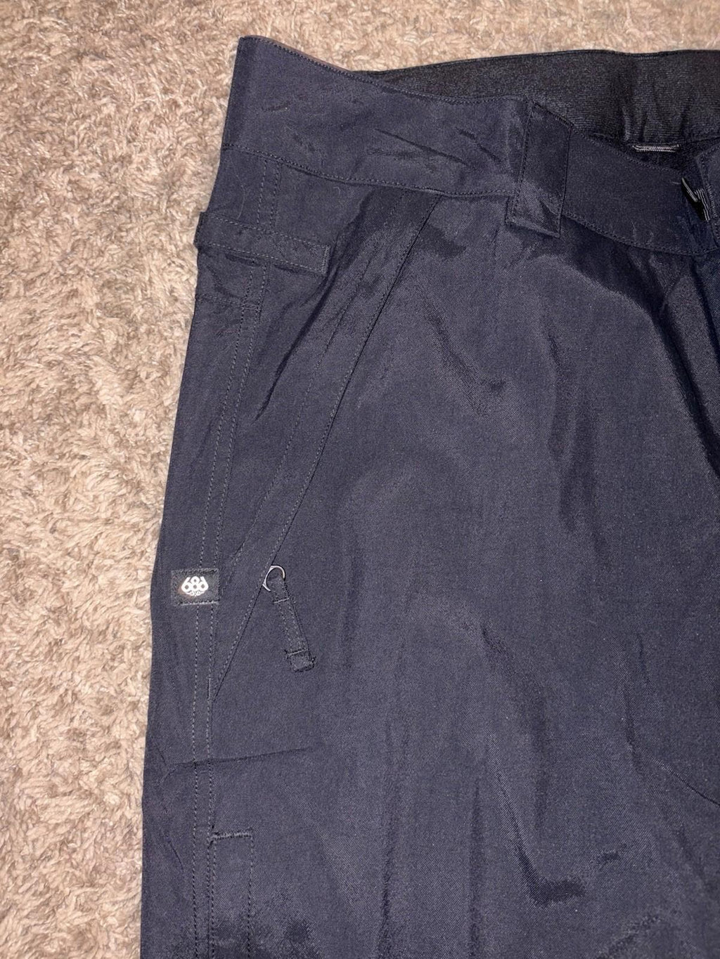 686 MEN'S INFIDRY STANDARD SHELL SKI / SNOWBOARD PANT SIZE LARGE BLACK KCR213