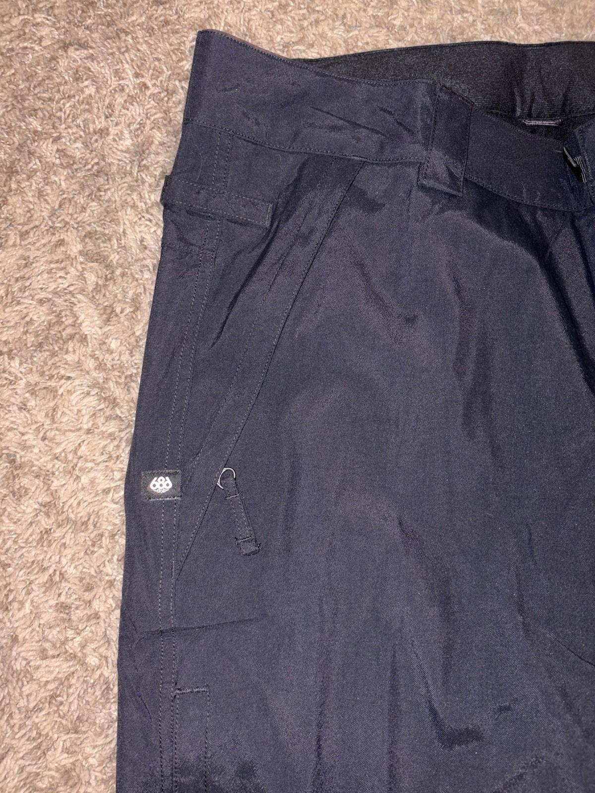 686 MEN'S INFIDRY STANDARD SHELL SKI / SNOWBOARD PANT SIZE LARGE BLACK KCR213