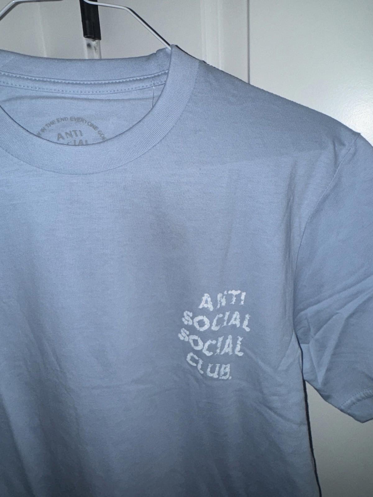 Anti Social Social Club Partly Cloudy Tagged Blue T-Shirt BRAND NEW Large