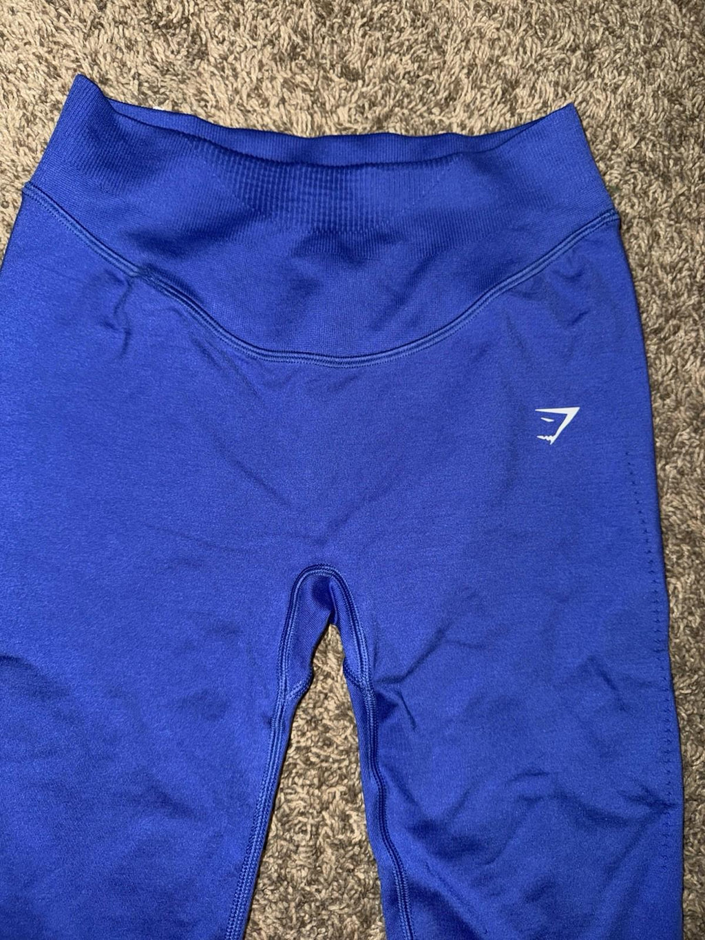 Gymshark Sweat Seamless Leggings Small BLUE High Waisted Workout Athletic NWOT