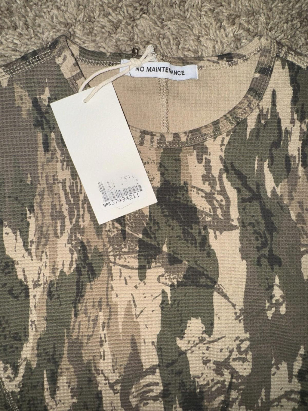 NEW No maintenance still camo overlook panel thermal SMALL NWT
