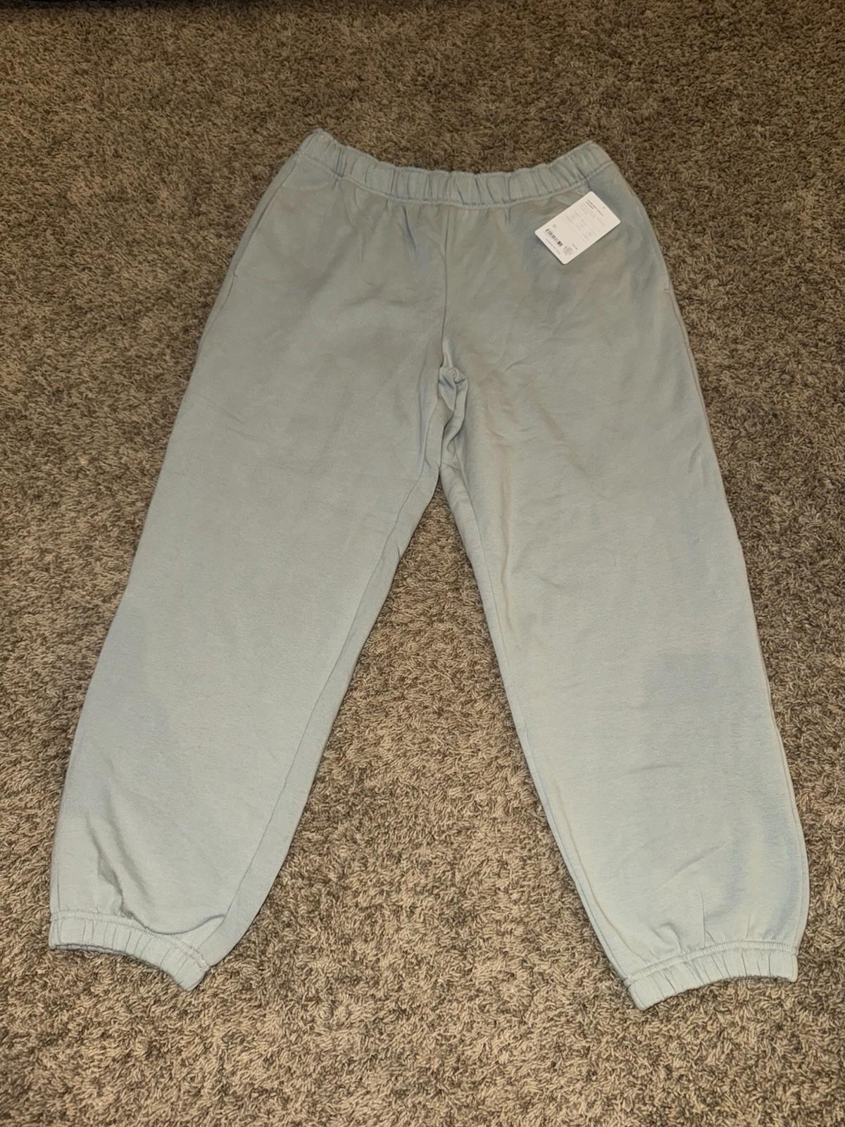 NEW Athleta LG Forever Fleece Jogger Green Sweatpants Oversized NWT