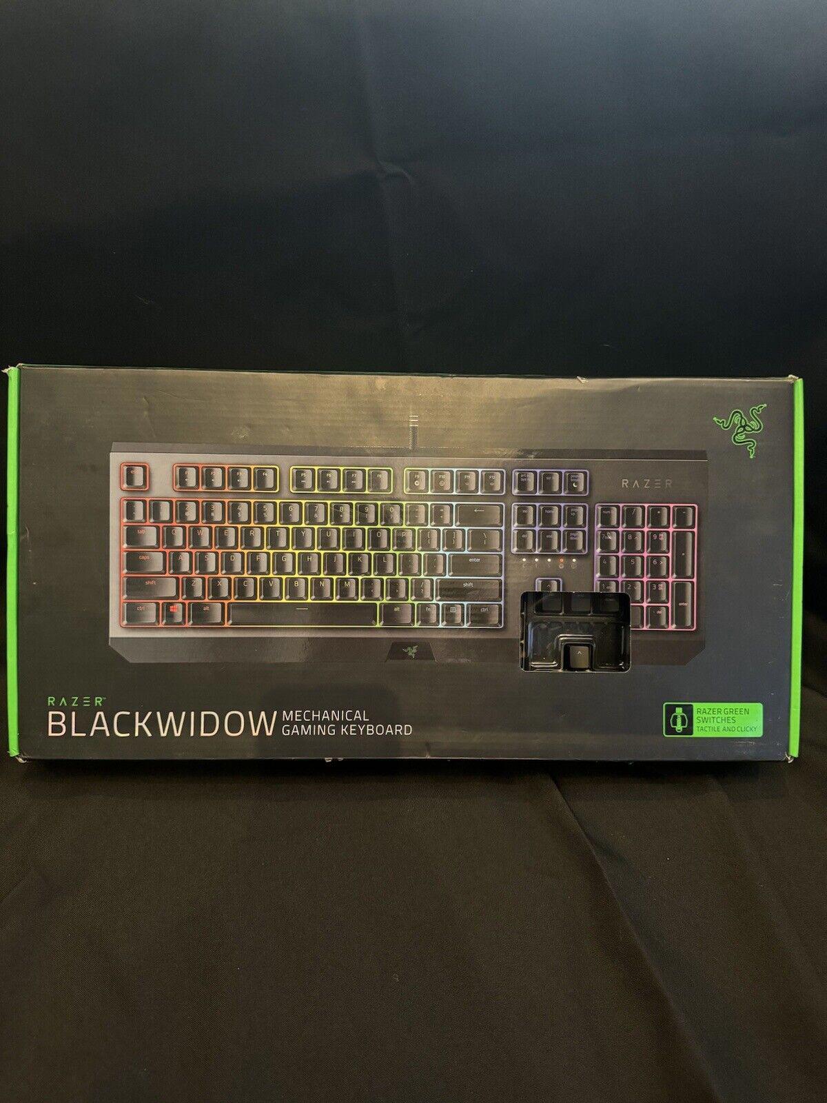 Razer BlackWidow Chroma V2 Mechanical Green Switch Gaming Keyboard - Black...