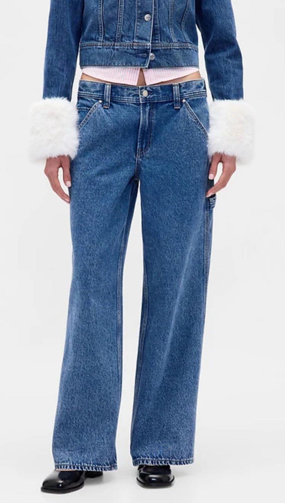 NWT SZ 29/8 Gap × Sandy Liang Low Rise ‘90s Loose Carpenter Jeans RARE! Sold out