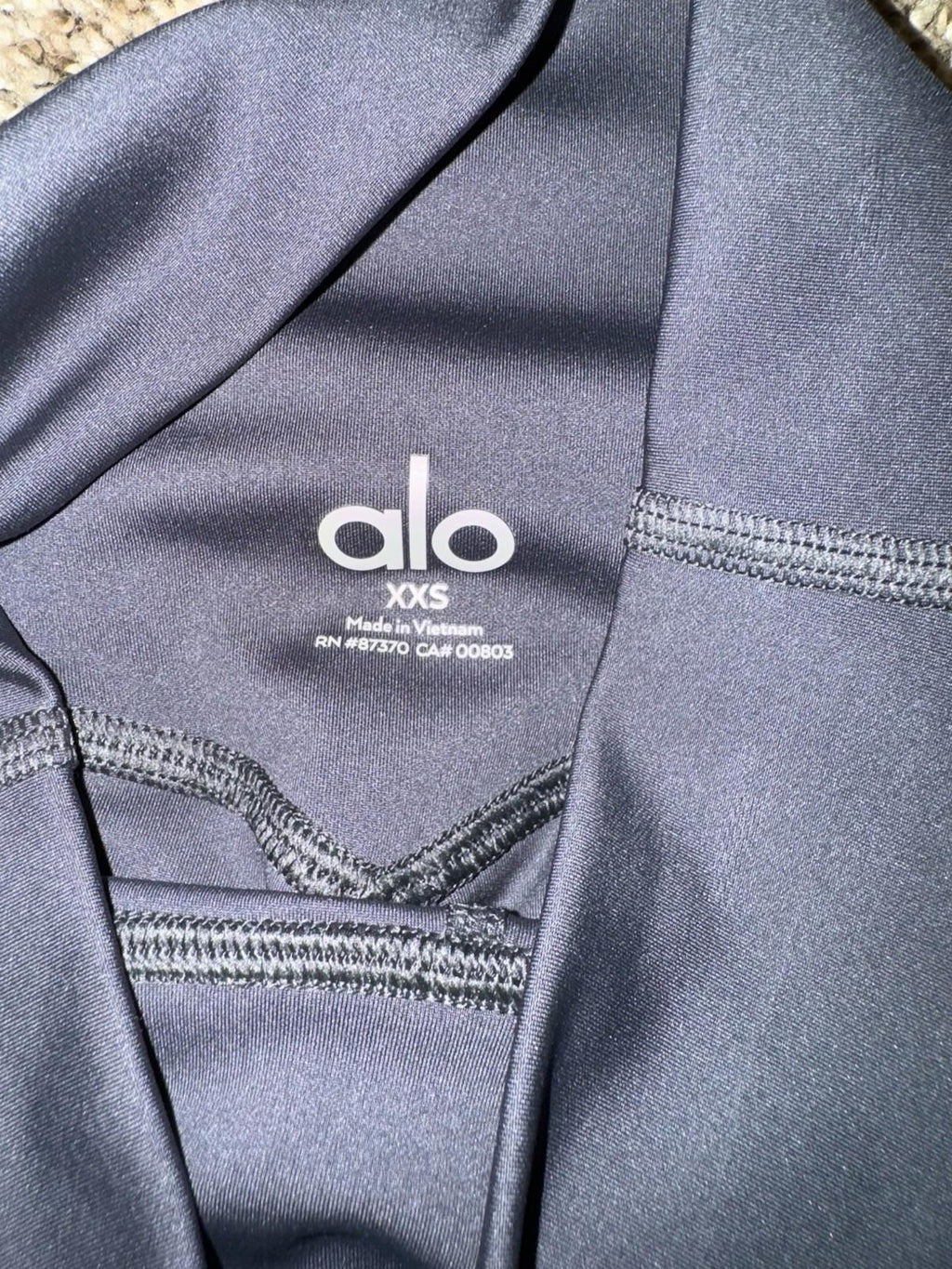 Alo Pants Anthracite Gray Size XXS Airlift High-Waist Elongated Flared-Fit NEW