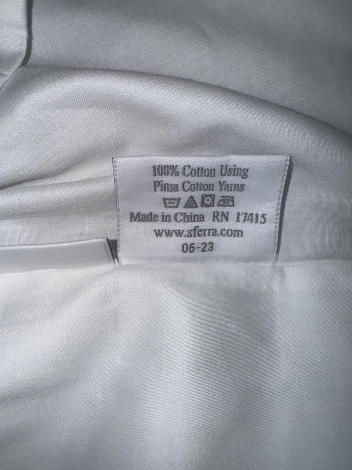 NWOT Set Of 2 Sferra Murano Sateen Pima Cotton Pillowcases King NEW