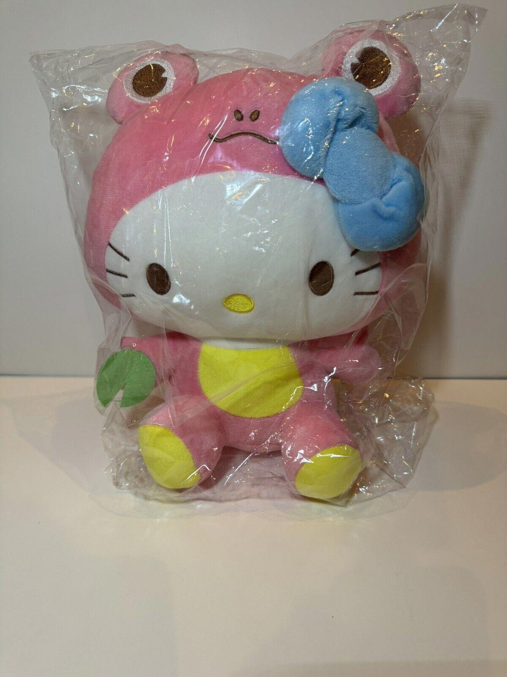 13” Hello Kitty Sanrio Kawaii Frog Suit Plush Figure BLUE