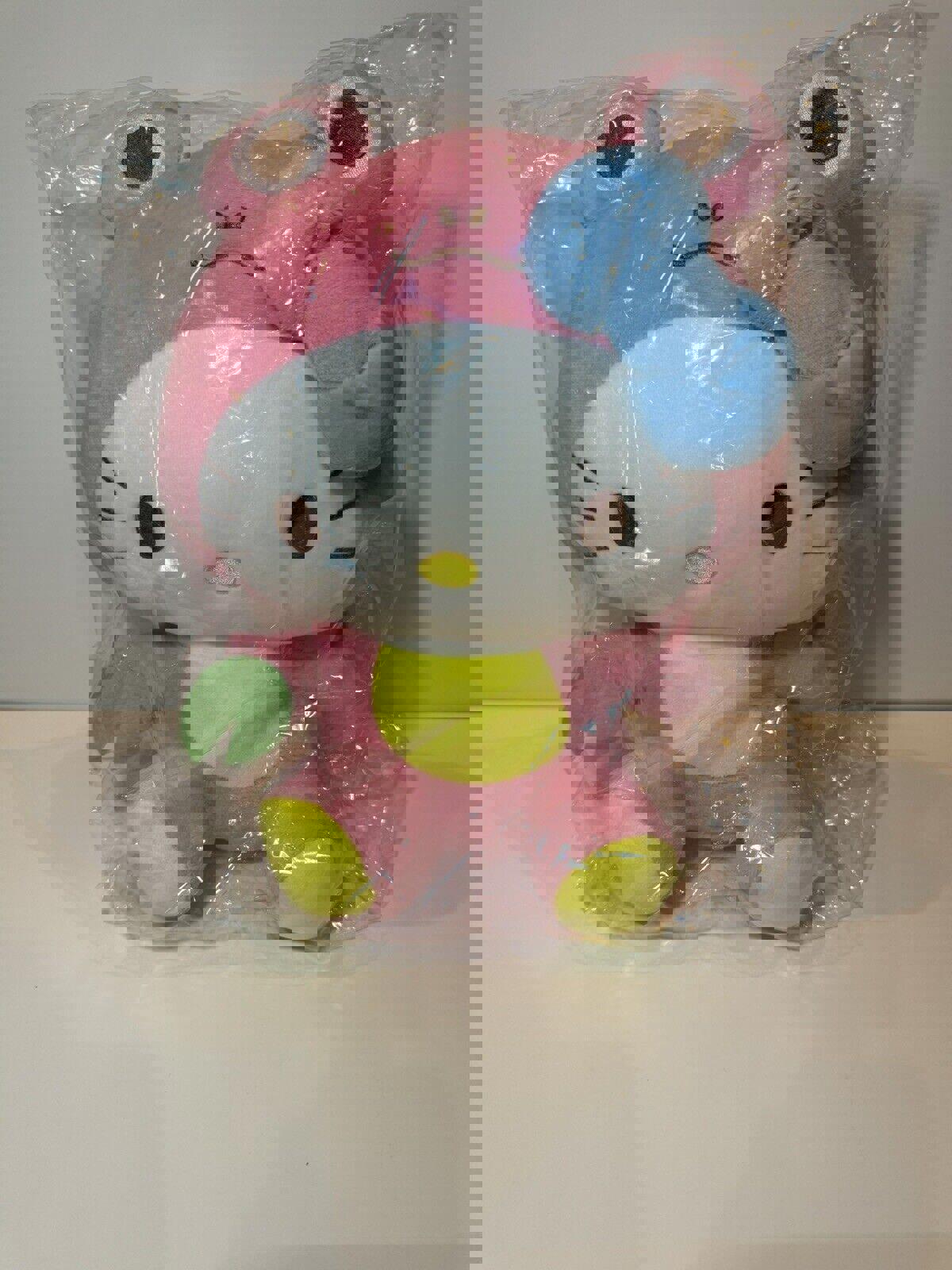 13” Hello Kitty Sanrio Kawaii Frog Suit Plush Figure BLUE