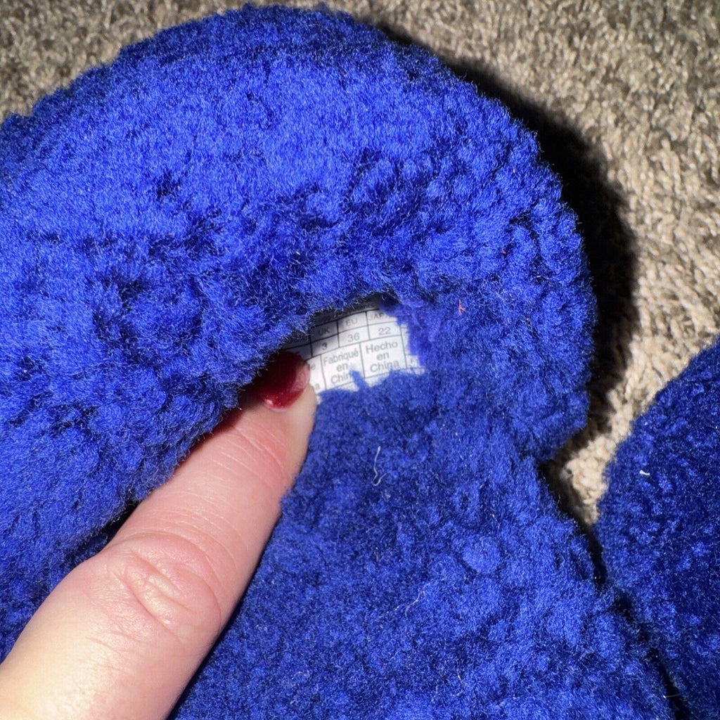 UGG COZETTA BLUE SHEEPSKIN COMFORT SLIPPERS US 5/EUR 36