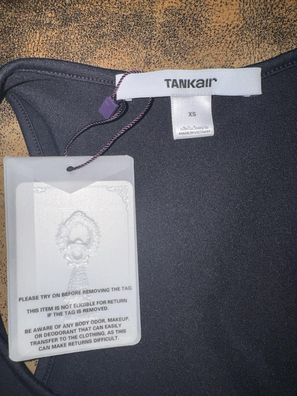 NEW Tank Air System Racerback Tank In Black Womens Size XS NWT