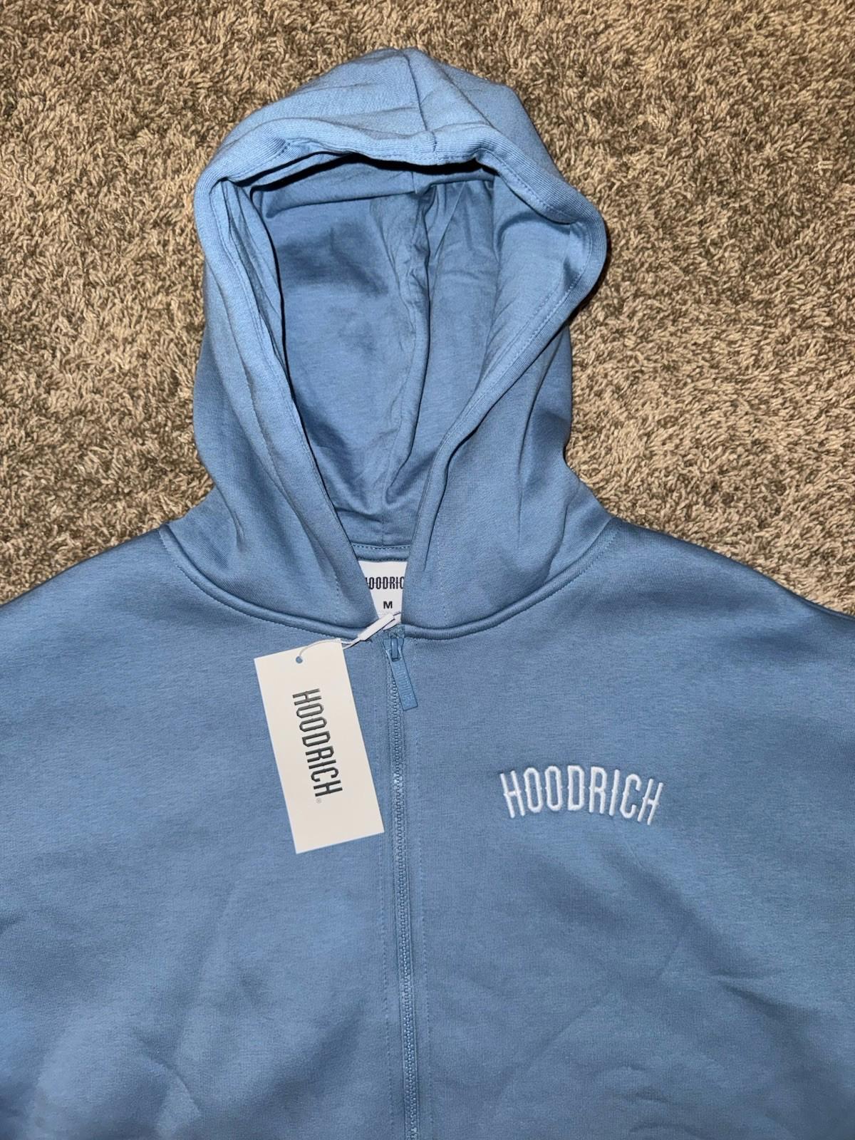 Hoodrich Hoodie Men's Size Large Powder Blue From Nothing To Something Pullover
