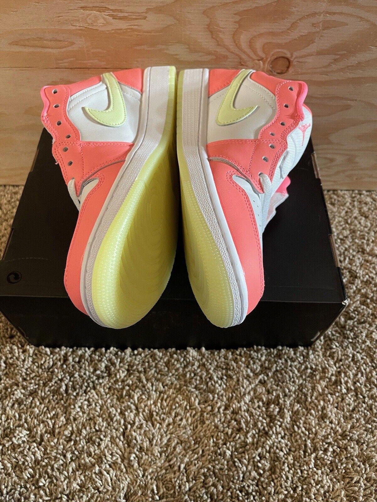 Nike Air Jordan 1 SE Low Lava Glow/White/Barely Volt Men's