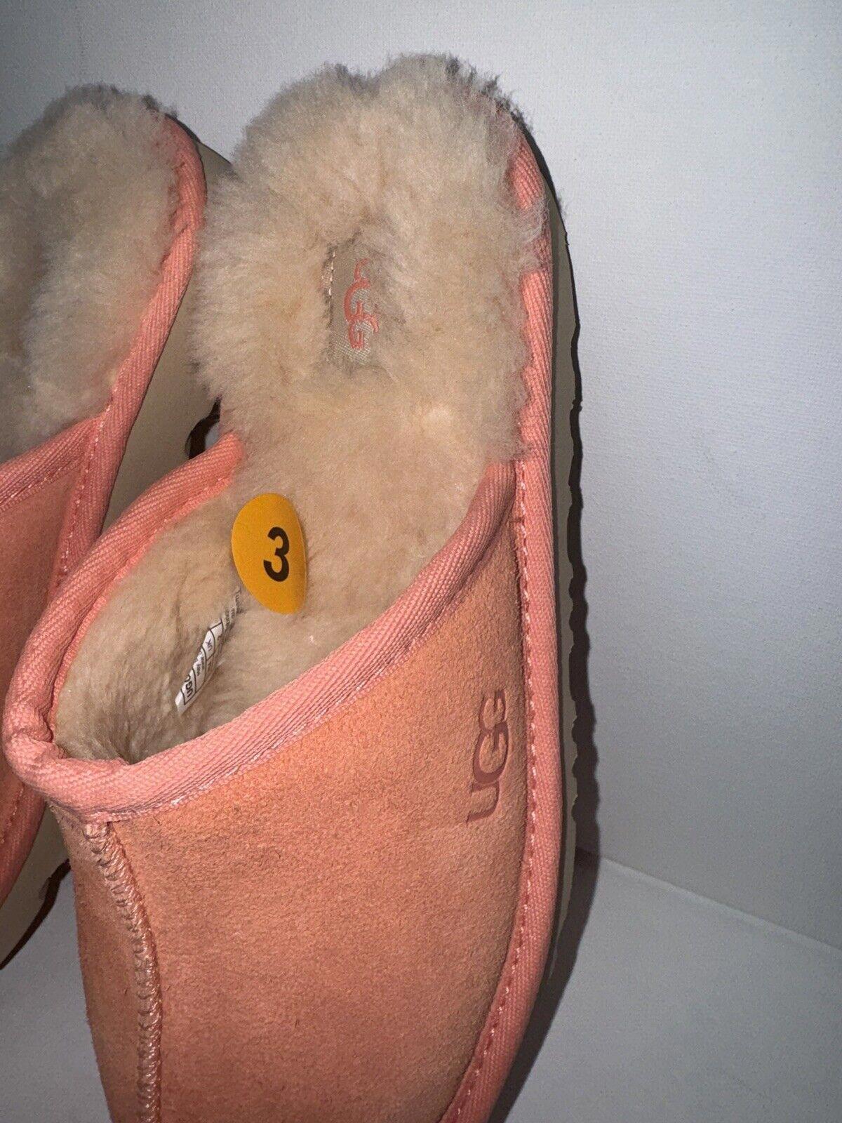 New UGG Little Kids Keegan Slide Slipper Peach sz 3