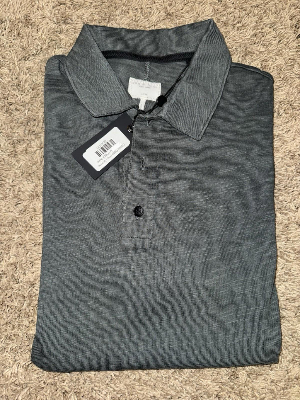 NWT Rag & Bone Classic Flame Polo in Shadow Size medium Men’s NEW!