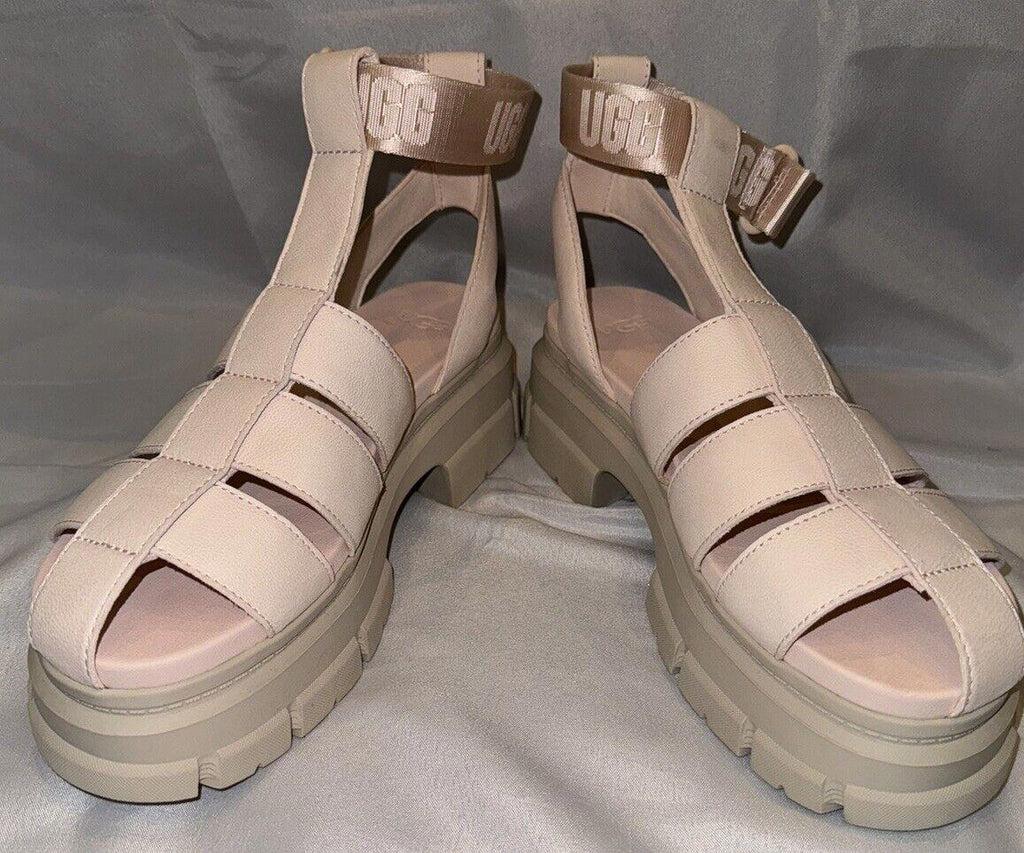 UGG ASHTON STRAPPY ROSY BEIGE GLADIATOR SANDALS