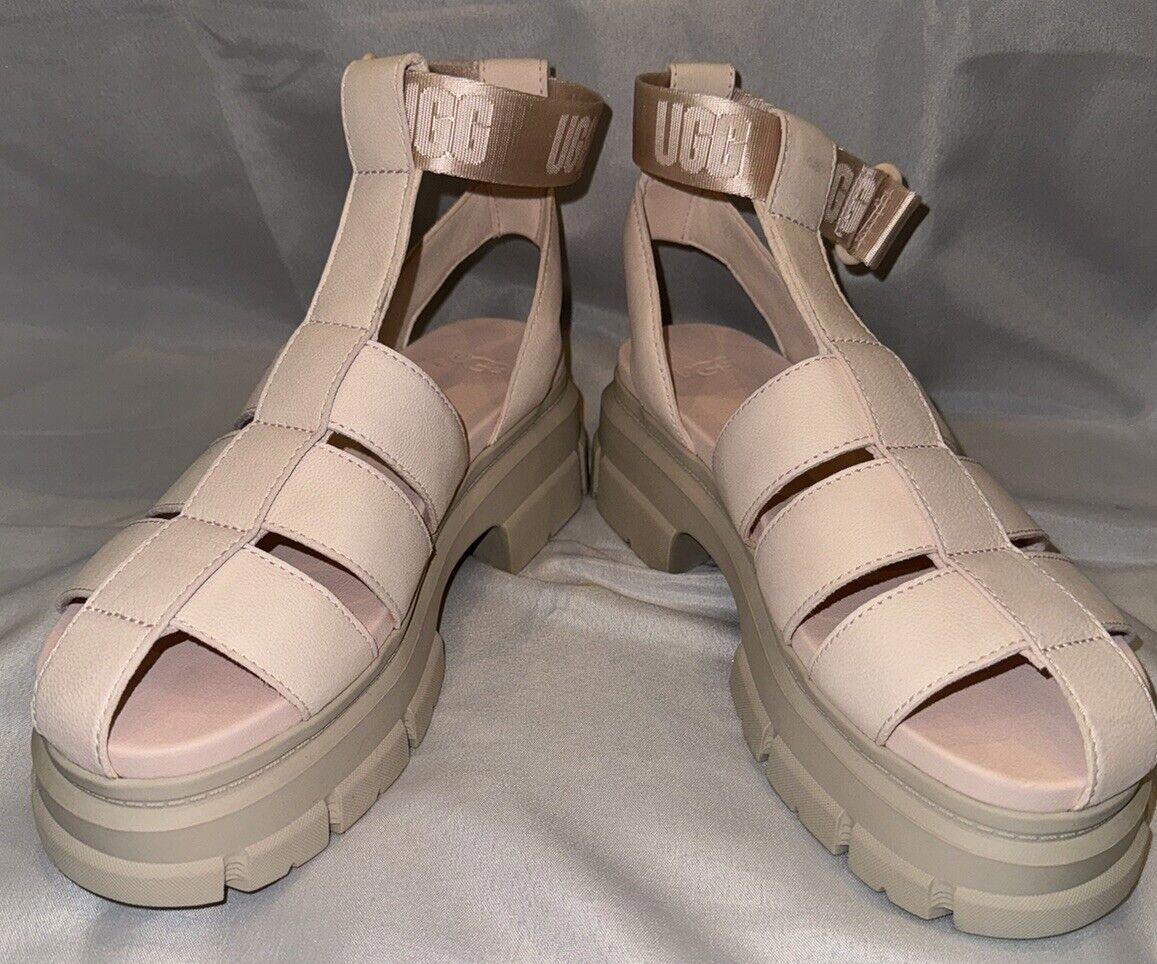 UGG ASHTON STRAPPY ROSY BEIGE GLADIATOR SANDALS