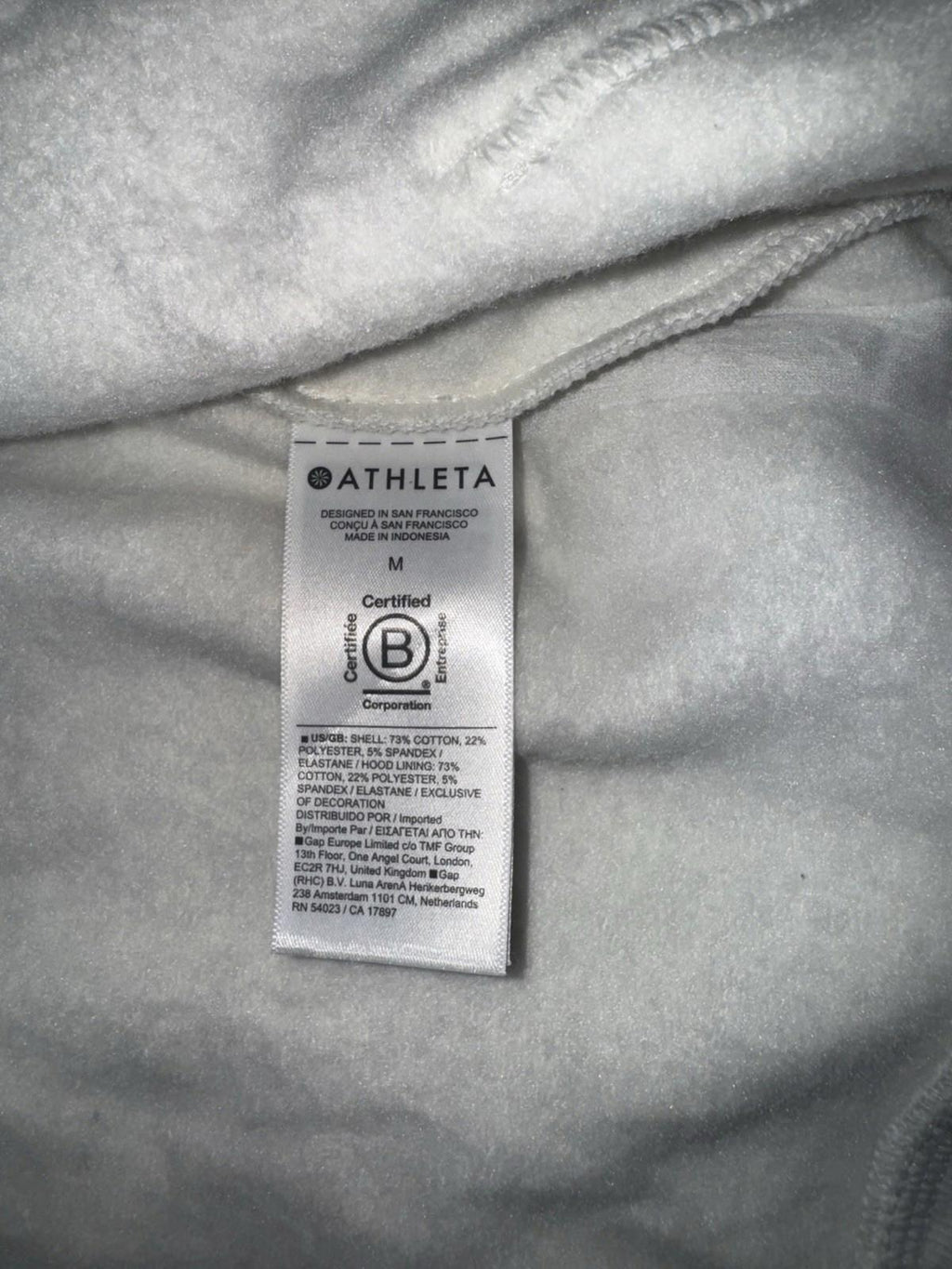 NEW ATHLETA Forever Fleece Oversized Jacket Women's Medium Heather Grey