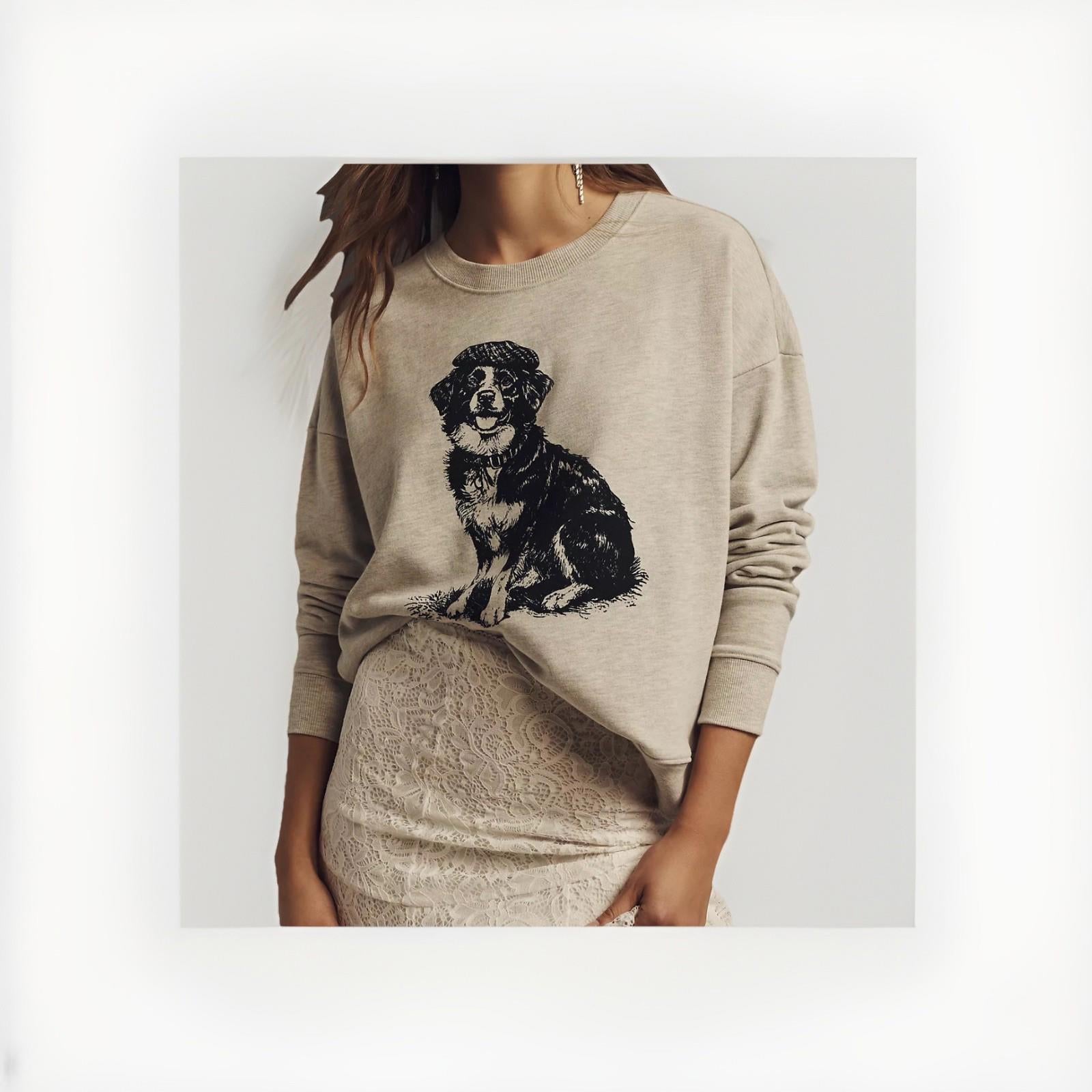 NWT ANTHROPOLOGIE MAEVE Best in Show Dog Sweatshirt SOLD OUT ONLINE!