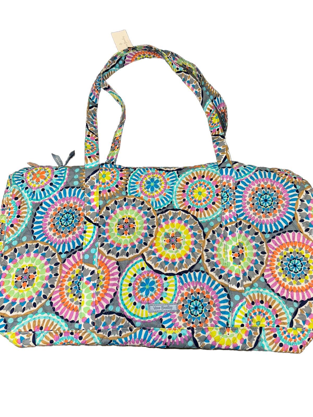 Vera Bradley Large Traveler Duffel Bag Sunny Medallion NWT