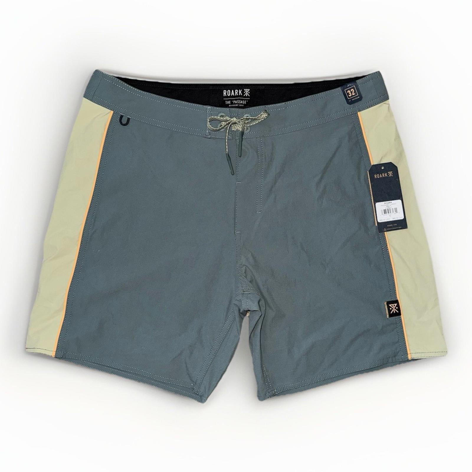 NEW! Roark Passage 17” Boardshorts Forest Mens Size 32 NWT $69 MSRP