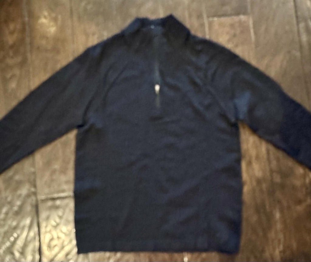 ATHLETA Momentum Seamless Half Zip Top  | Black Large #981529 NEW
