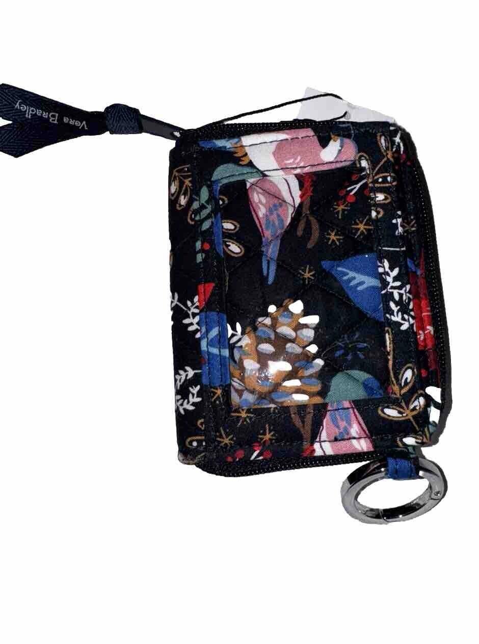 Vera Bradley RFID Petite Zip-Around Wallet Winter Forest NWT