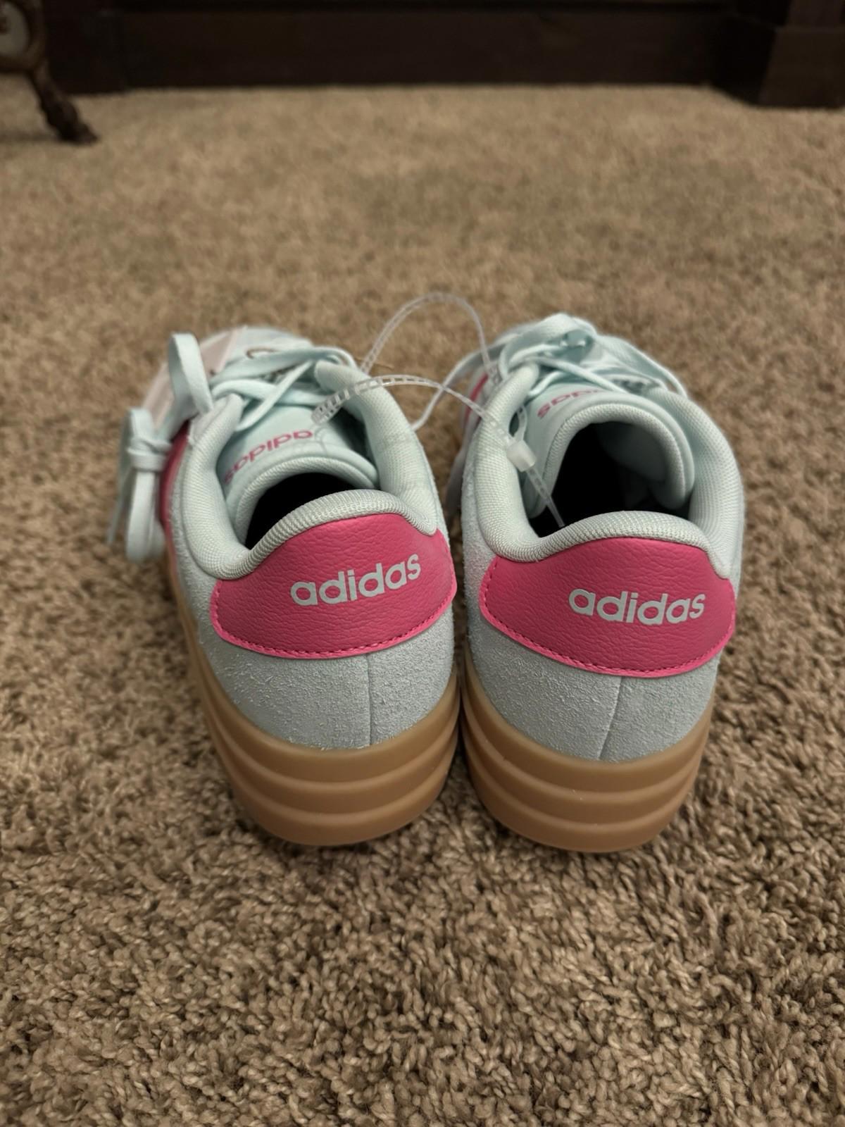 Adidas VL Court Bold Women's Athletic Shoe Sneakers Trainers Mint / Pink / Gum
