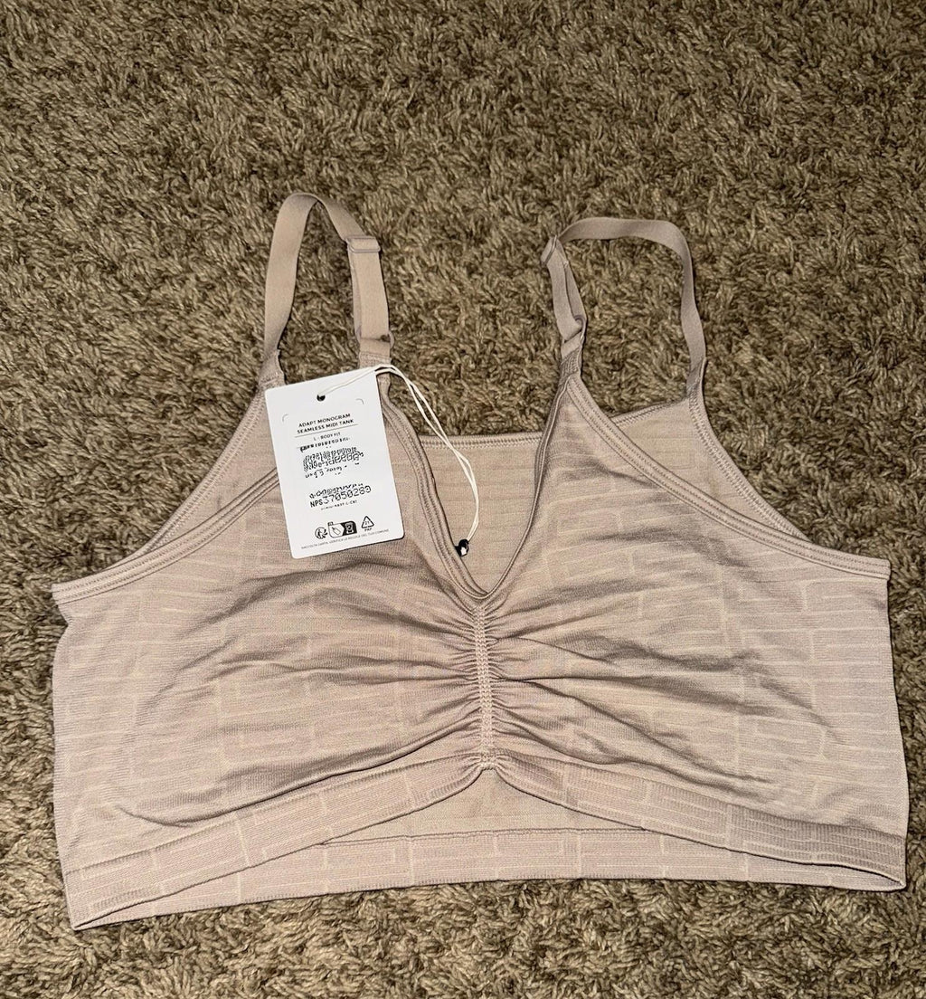 Gymshark Adapt Monogram Seamless MIDI Tank NWT Size Large Body Fit Pink NWT