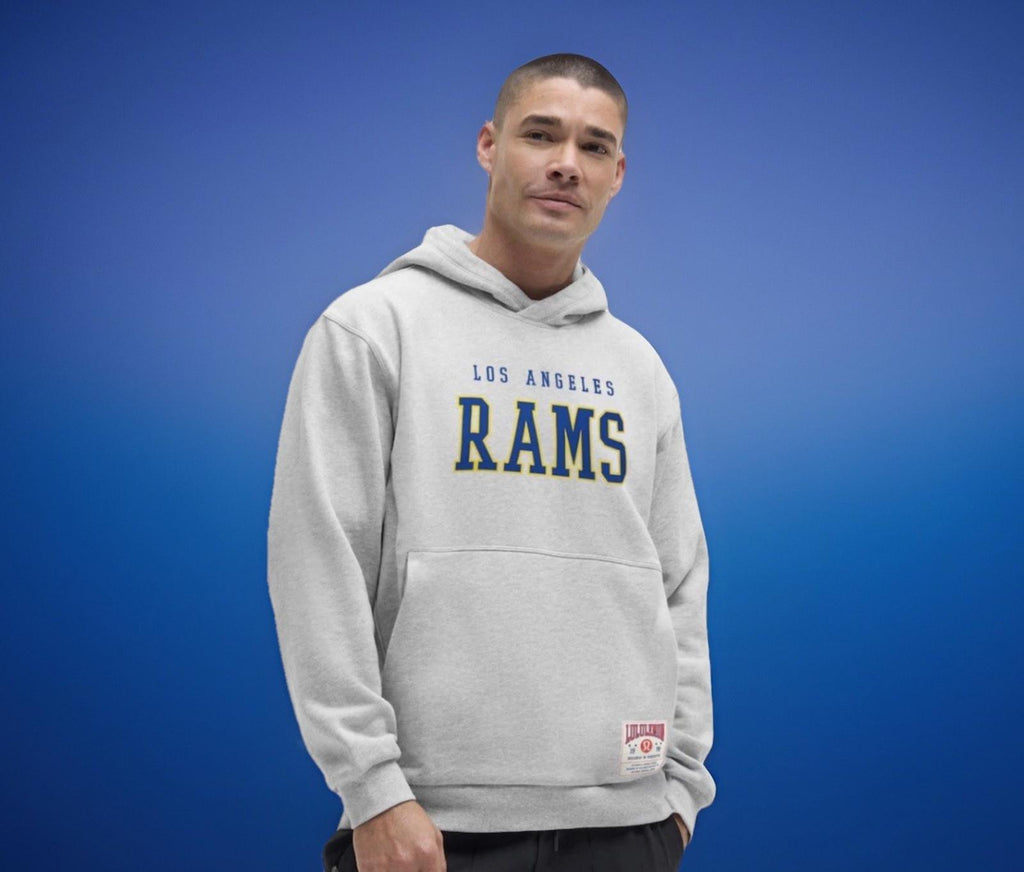 NWT RARE Lululemon Gray LA Rams Steady State Pullover Hoodie Mens MED