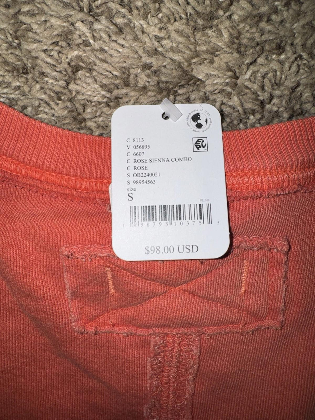 We the Free People Venice V Neck Graphic Sweatshirt Napa Valley Womens Size S