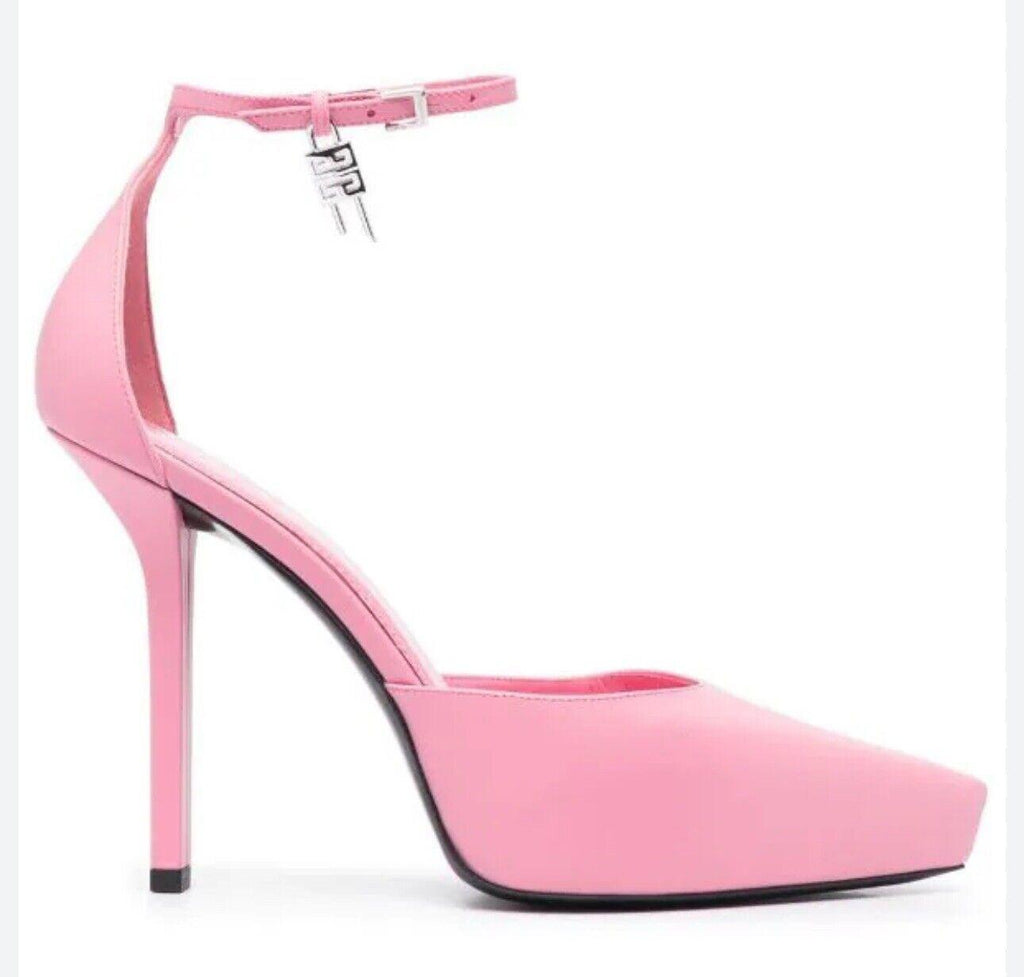 Givenchy G-Lock Platform Pumps in Leather Pink  Sz. 40 EU (9.5 US, 7 UK) NEW