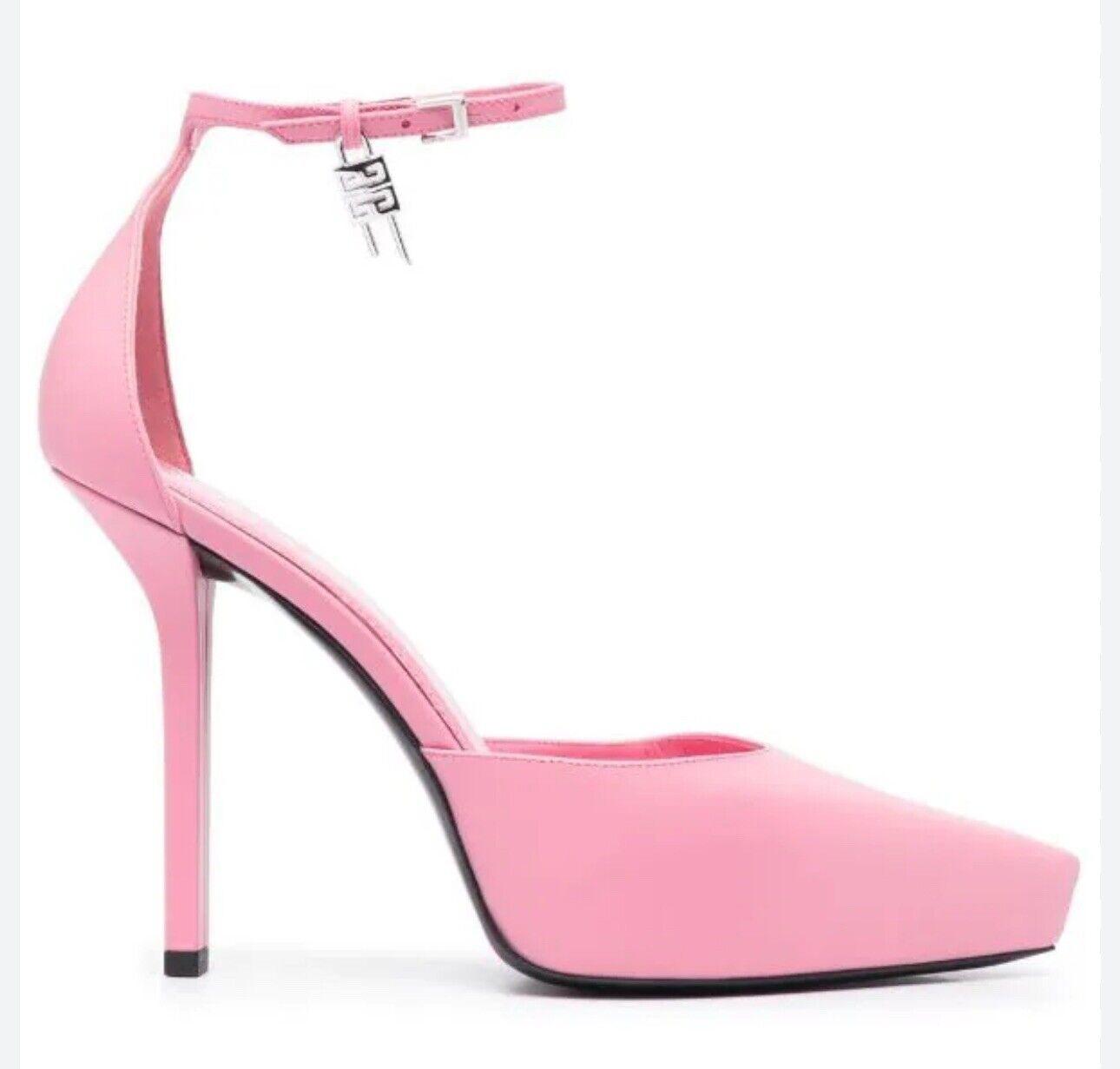 Givenchy G-Lock Platform Pumps in Leather Pink  Sz. 40 EU (9.5 US, 7 UK) NEW