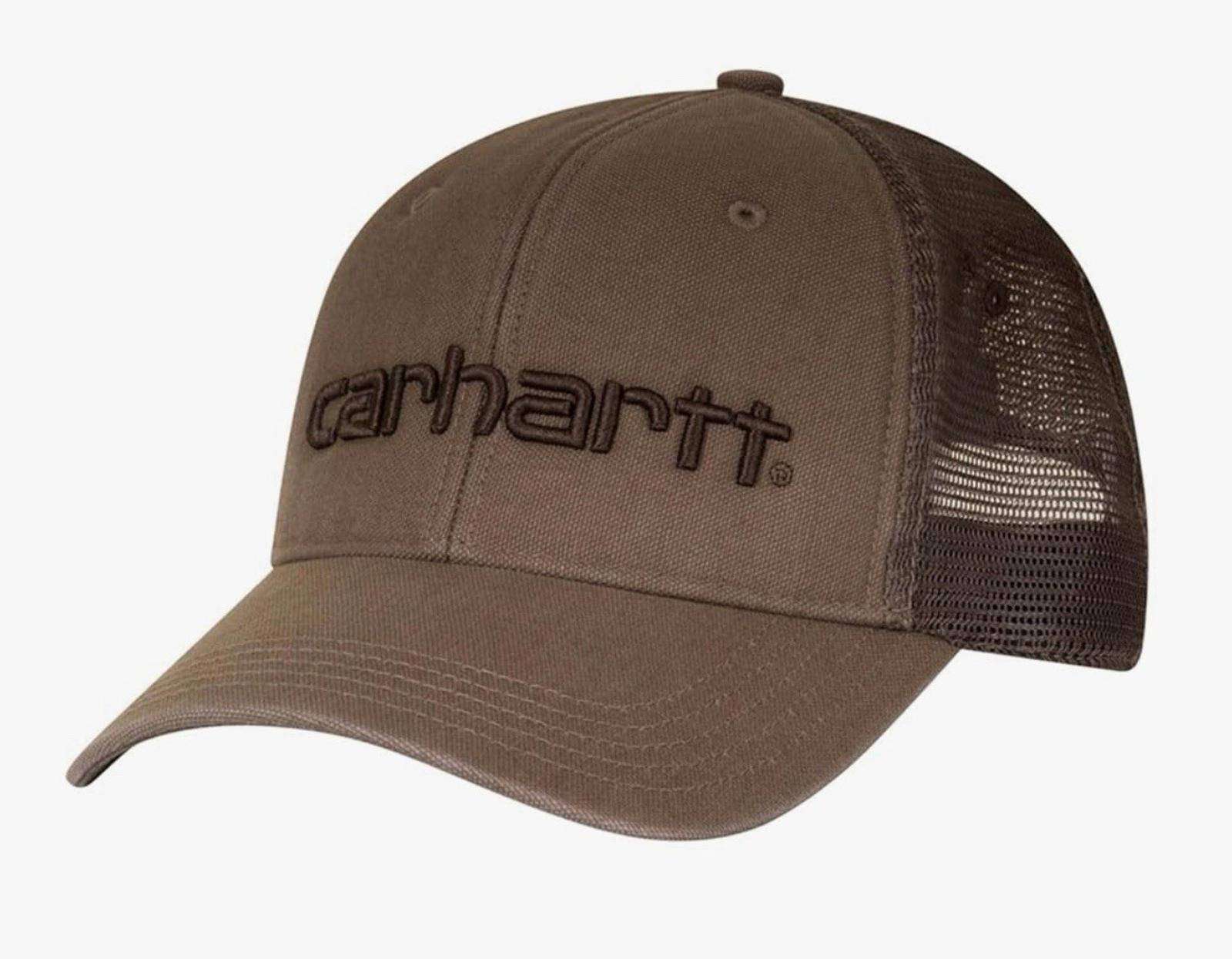 NEW! Carhartt Carvas Mesh-Back Logo Graphic Baseball cap. Brown. Unisex NWT