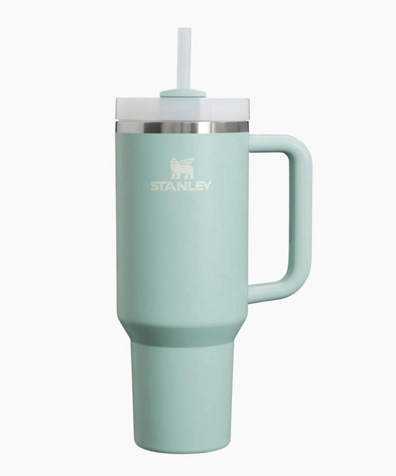 STANLEY The Flowstate Quencher H2.0 Tumbler 40 oz Seafoam NEW! Sold out color!