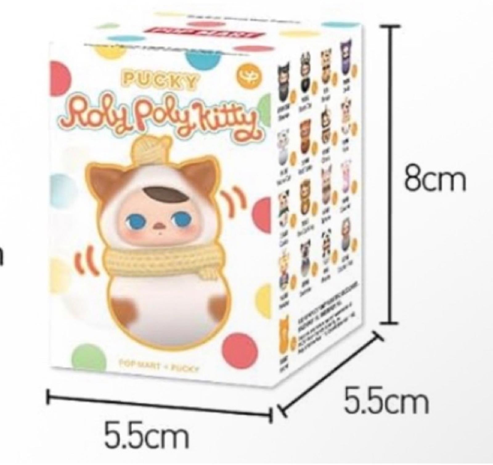PUCKY Roly Poly Kitty Series Vinyl Plush Confirmed Blind Box Figure Authentic