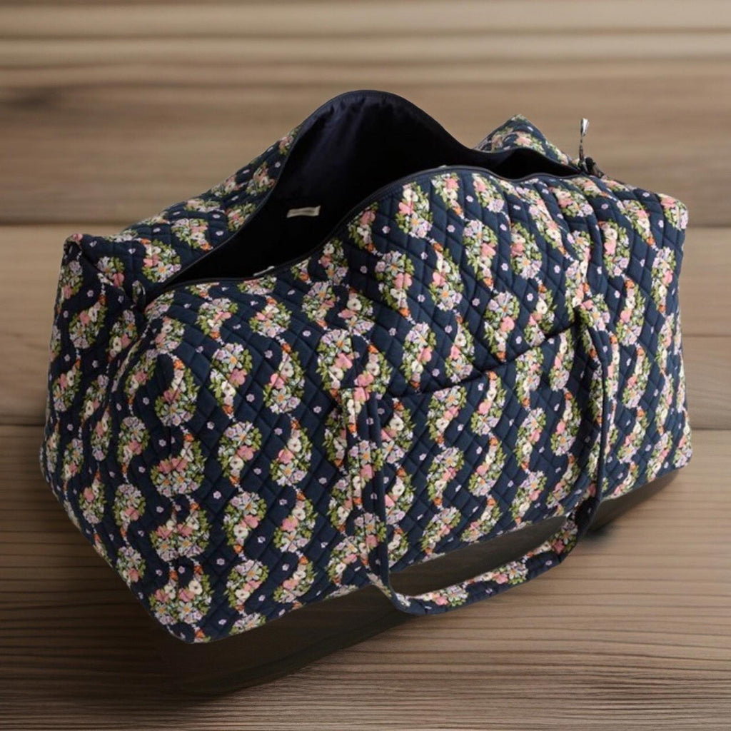 Vera Bradley Paisley Rain (flowers) XL Traveler Duffel Bag NWT