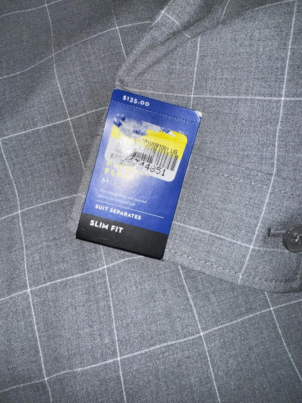 NEW Men's Apt. 9® Premier Flex Slim-Fit Shirt Suit Jacket Medium NWT! $135 MSRP