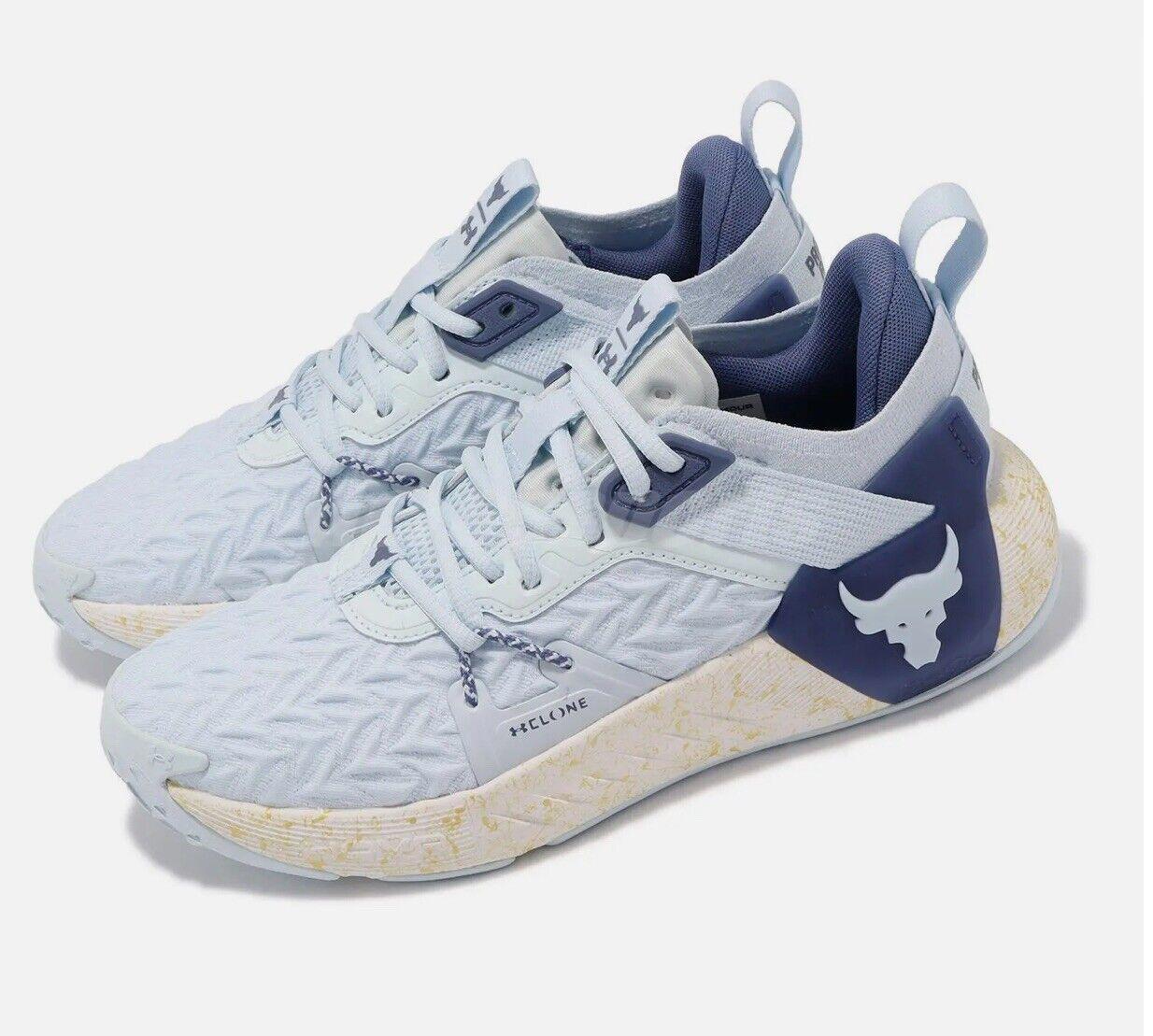Under Armour Shoes Project Rock Cross Training Blue 3026535-400 Women Size 8.5