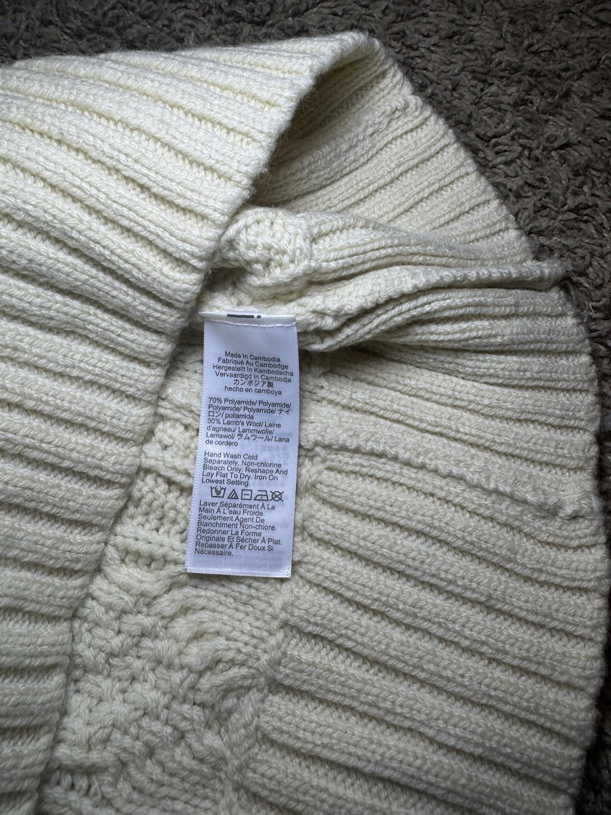 NEW! JCrew Men's Cableknit Sweater in Oatmeal NWT