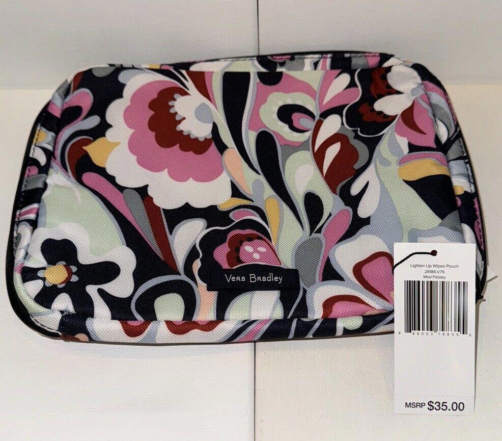 VERA BRADLEY Lighten Up Wipes Pouch Bag Case- 3 Styles & Colors AVAILABLE NWT